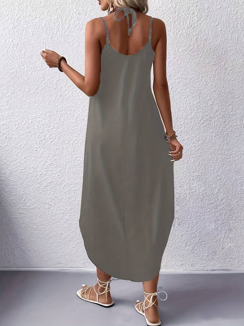 Jane – versatile sleeveless dress with spaghetti straps for summer