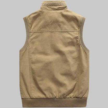 Men's vintage multi-pocket utility vest