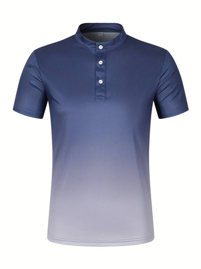 Nathan – elegant summer ombre shirt for men