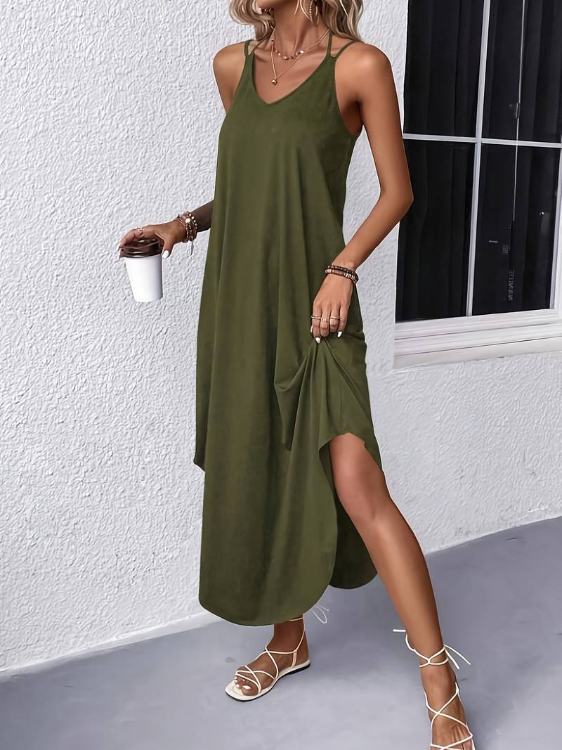 Jane – versatile sleeveless dress with spaghetti straps for summer