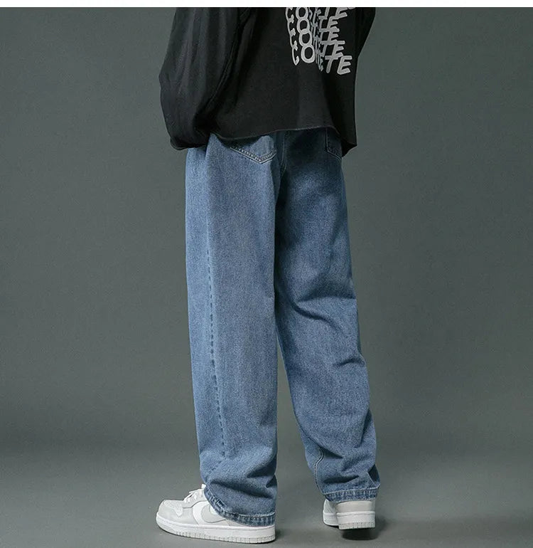 Brett - retro denim baggy pants