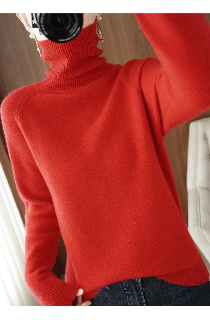 Brianna - soft warm cozy knitted sweater made of cashmere