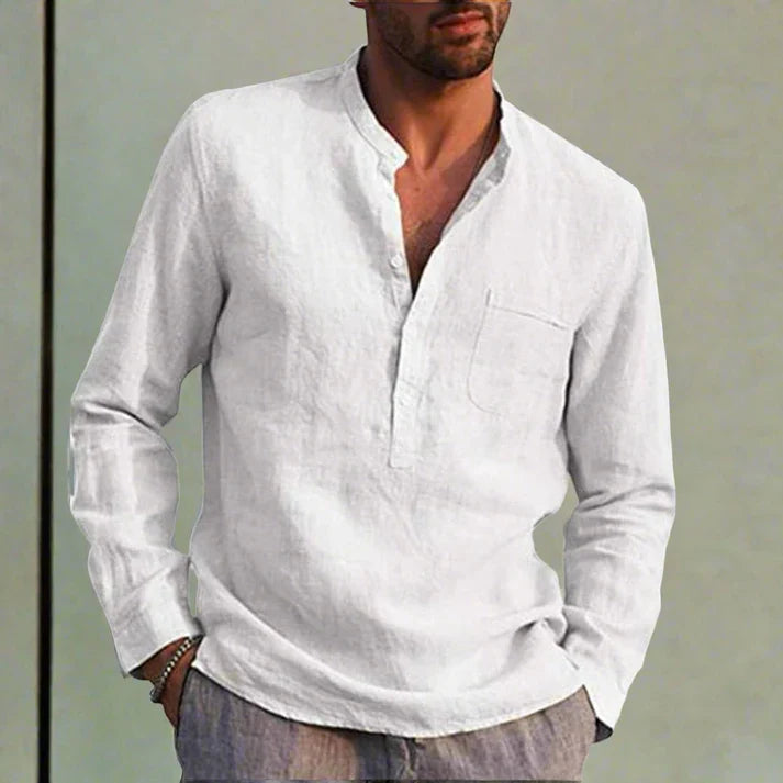 Otto – beautiful linen shirt with breast pocket