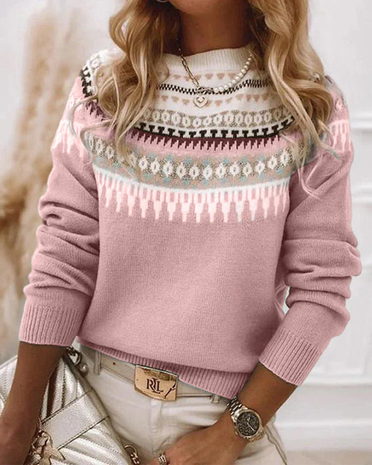 Hanan - printed sweater with long sleeves