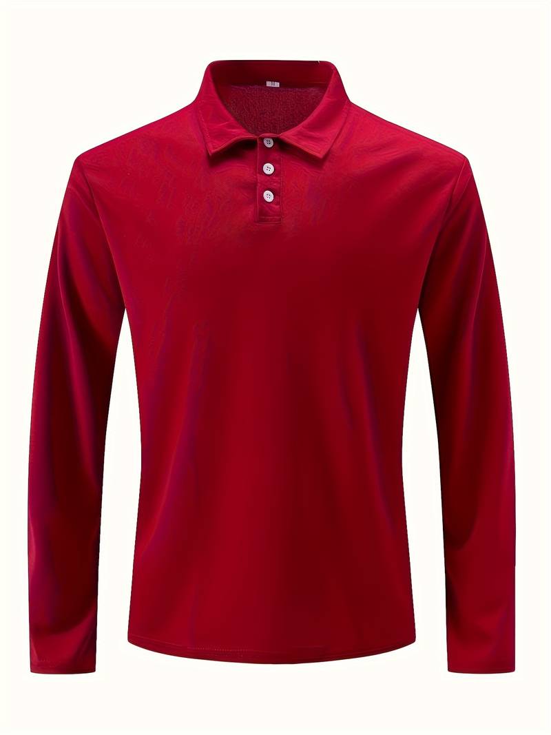 Joshua – comfortable stretch long sleeve golf shirt