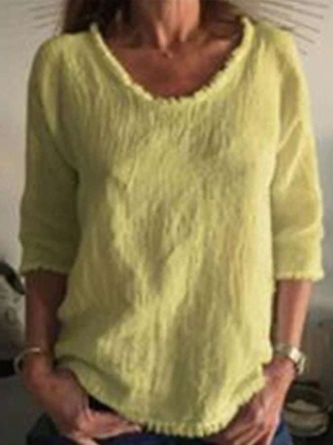 Casual linen top - comfortable & stylish