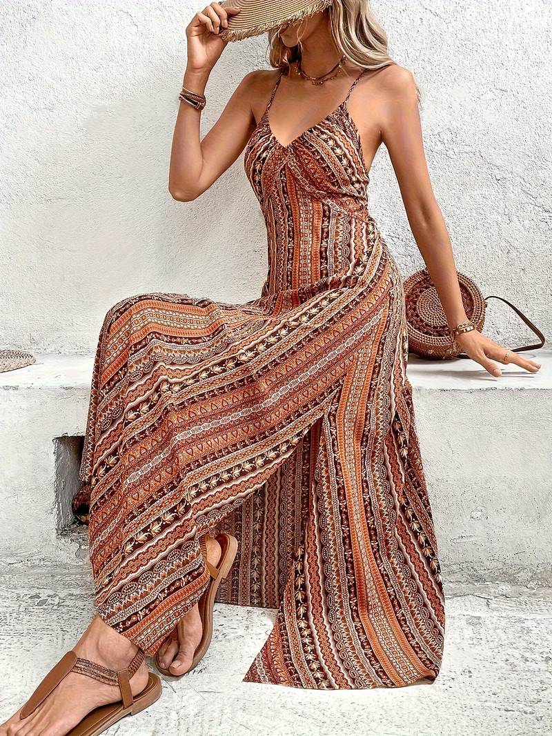 Aurora - tribal style print cami dress