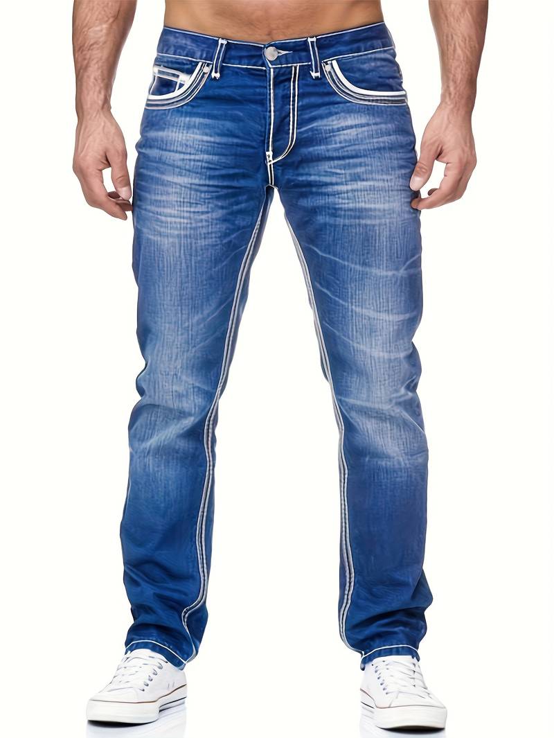 Justin – distressed denim jeans for men