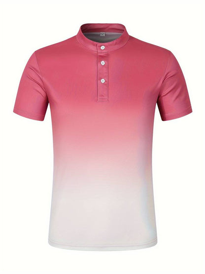 Nathan – elegant summer ombre shirt for men