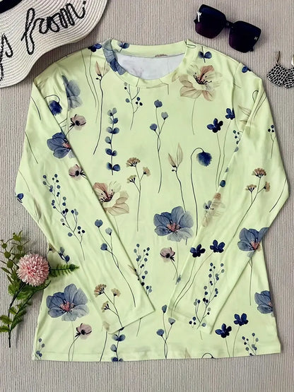 Hester - long sleeve t-shirt with floral print