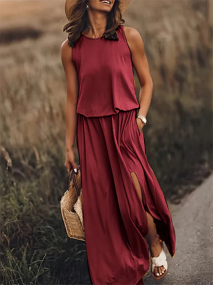 Florentine | women's plain maxi dress