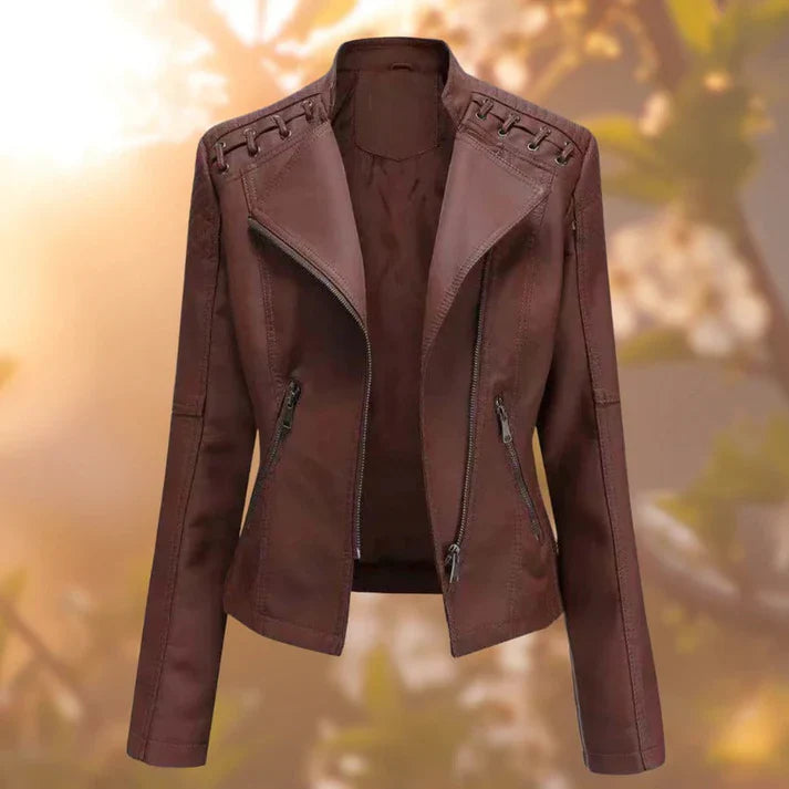 Leather jacket - for women