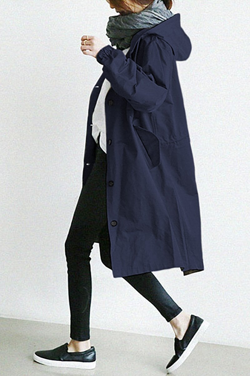 Bellerue - waterproof trench coat with hood