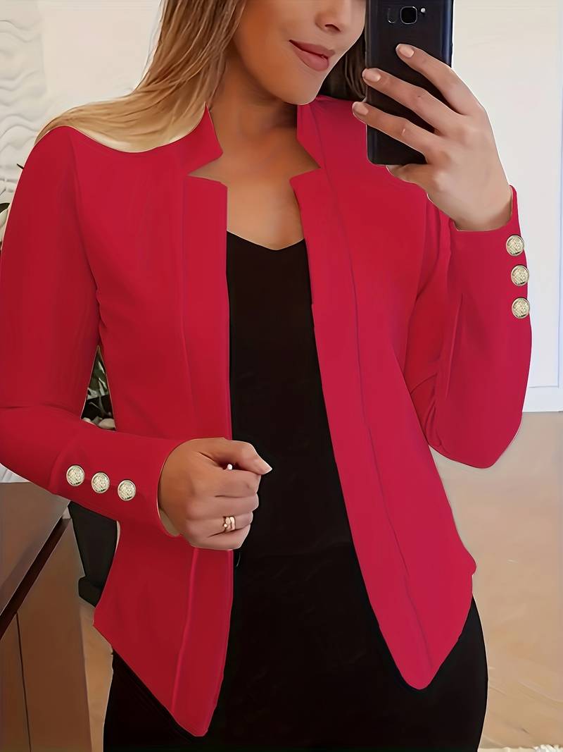 Emma – casual long sleeve button blazer