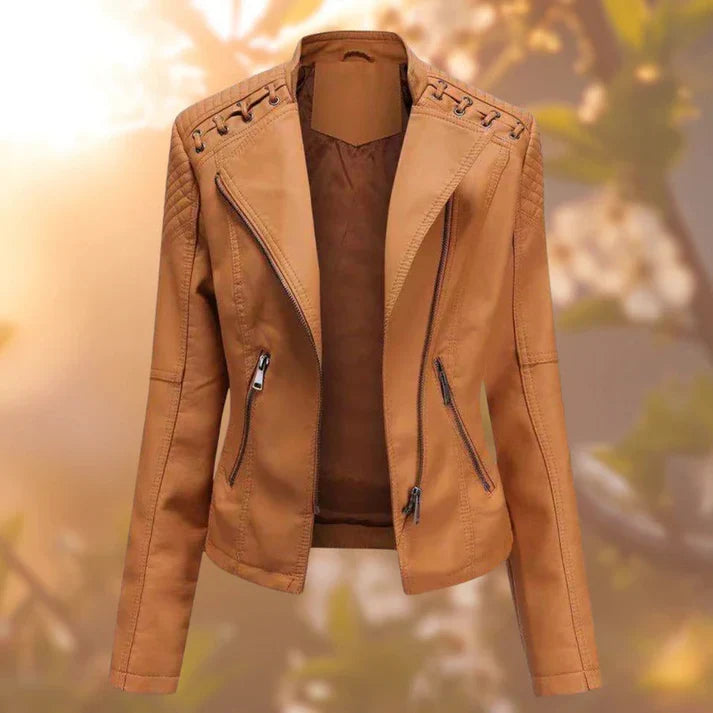 Leather jacket - for women