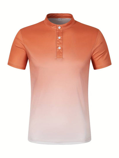 Nathan – elegant summer ombre shirt for men