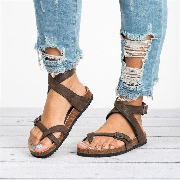 Leonora - beautiful sandals with leather straps