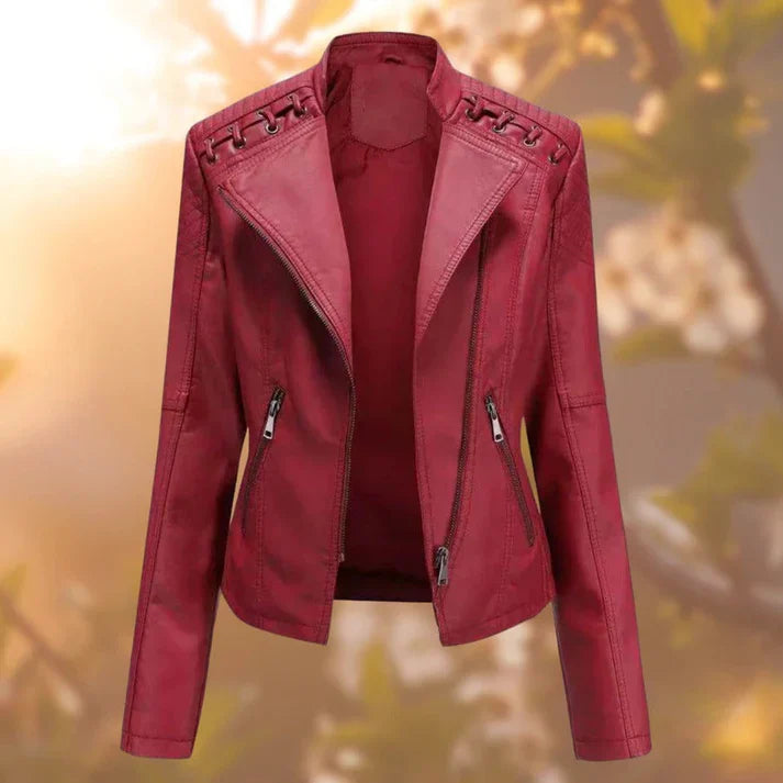 Leather jacket - for women