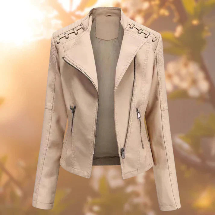 Leather jacket - for women