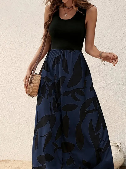 Taylor - casual sleeveless maxi tank dress