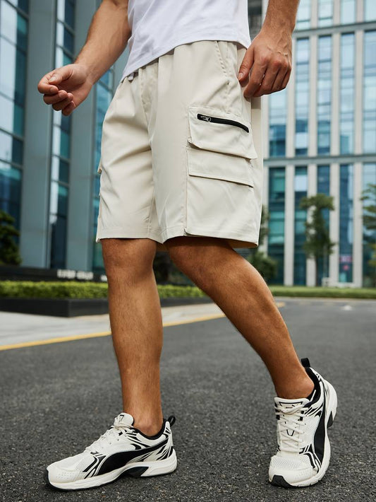 Samuel - solid cargo shorts for men