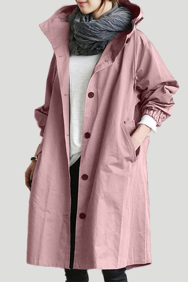 Bellerue - waterproof trench coat with hood