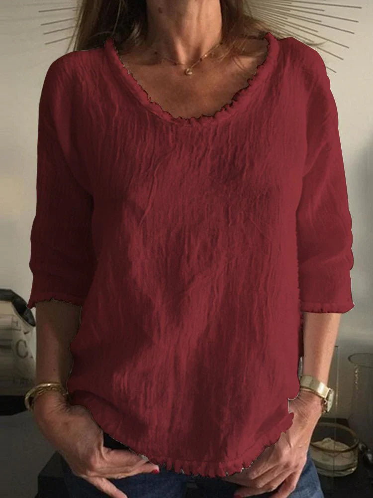 Casual linen top - comfortable & stylish