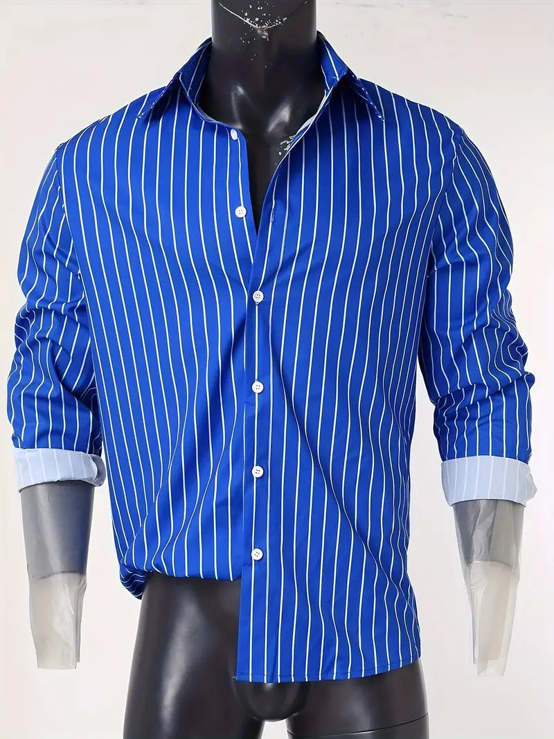 Matthew - everyday thin long sleeve button down shirt for spring and summer