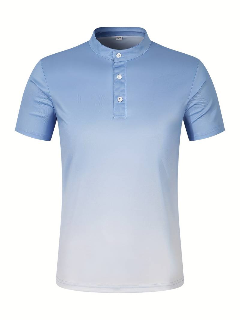 Nathan – elegant summer ombre shirt for men