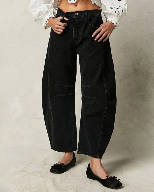 Ava - mid rise barrel jeans for women