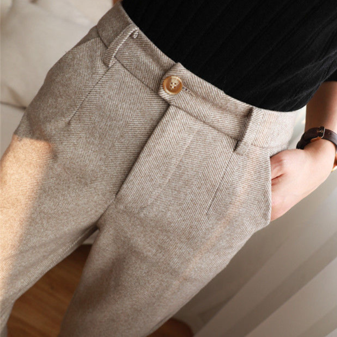 Lana - women's trousers made of cotton and linen