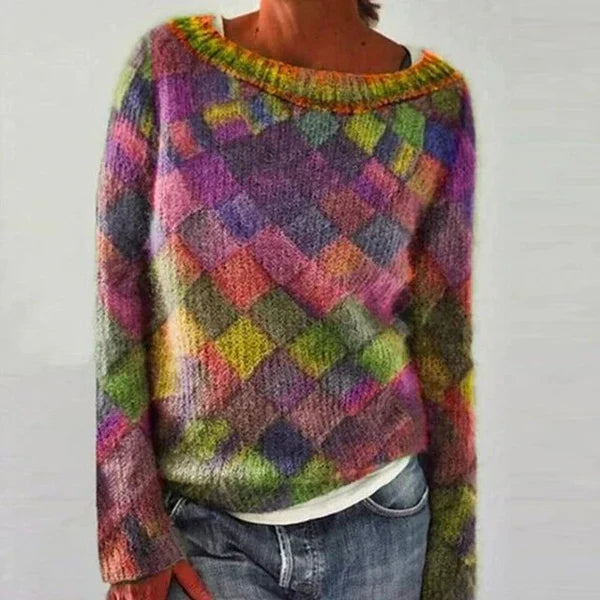 Enola | colorful & stylish sweater with o-neck