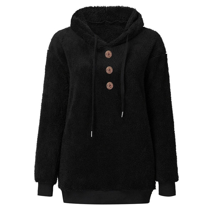 Susi - fluffy women's fleece sweatshirt with a hood