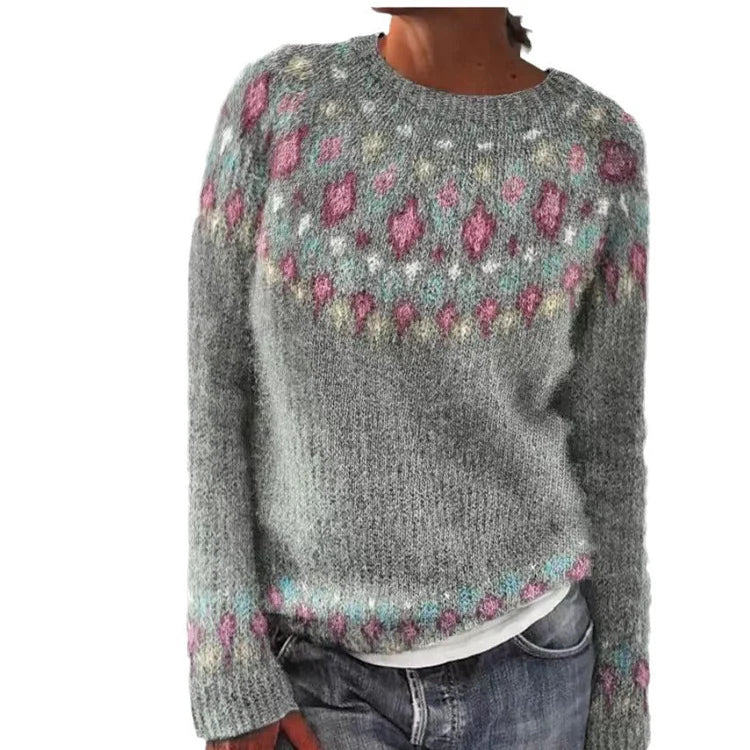 Emma – sweater with geometric pattern