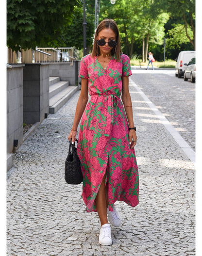 Summer floral maxi dress - Linda