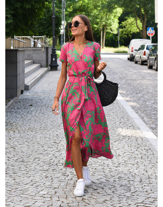 Summer floral maxi dress - Linda