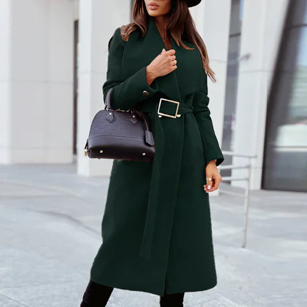 Angel - elegant wool coat with belt