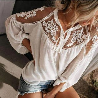 Olivia - whisper lace t-shirt