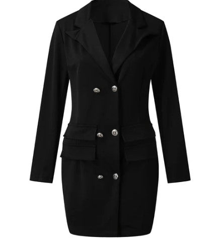 Ava - double breasted blazer dress for business women