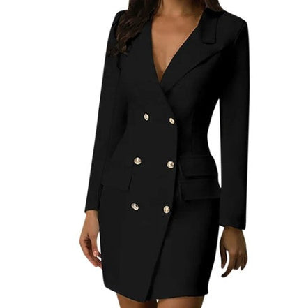 Ava - double breasted blazer dress for business women