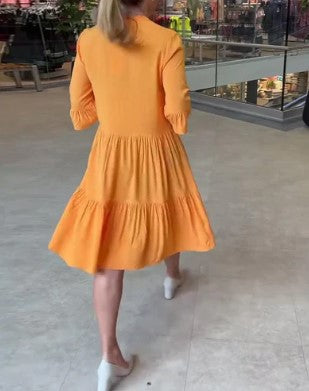 Hannah – orange bright dress