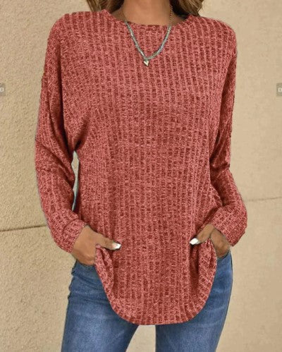 Ava – long sleeve wool sweater for spring