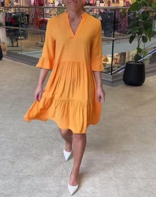 Hannah – orange bright dress