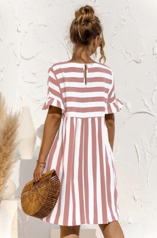 Ruby – magical stripe dress