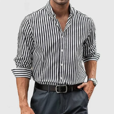 Timothy - striped cotton shirt