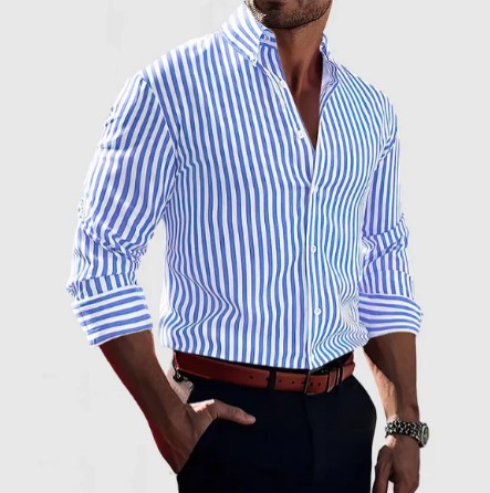 Timothy - striped cotton shirt