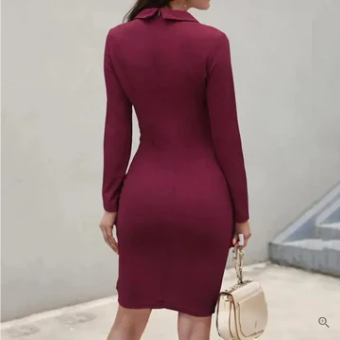 Emily – elegant cocktail dress with buttons