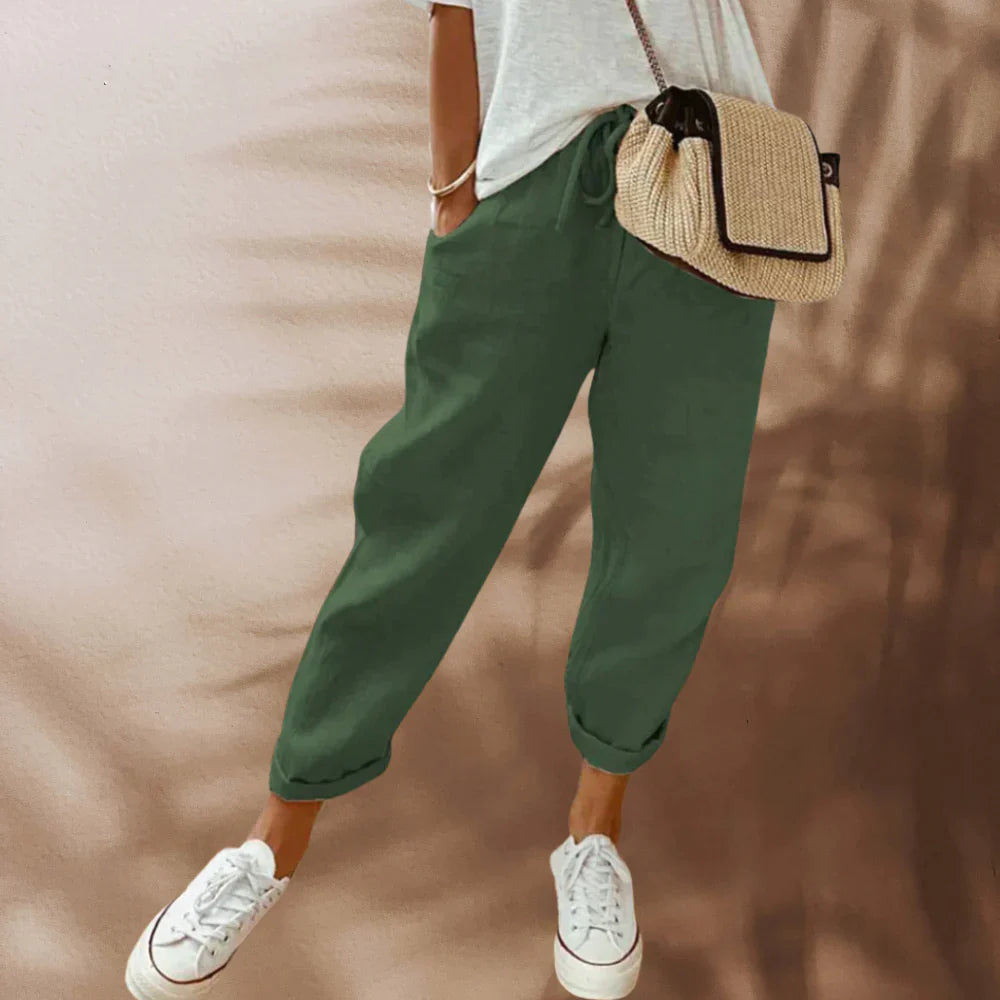 Casual and stylish linen trousers - Tracey