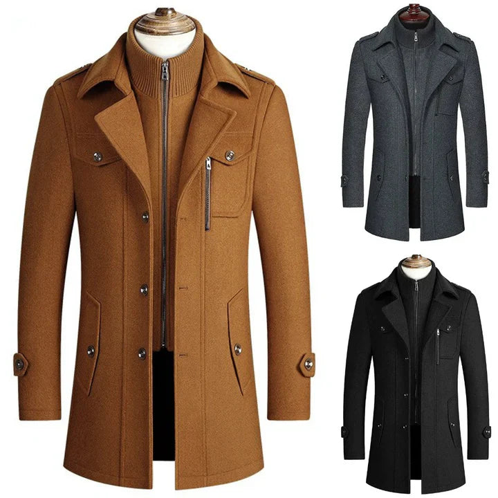 Vincent | Trench coat with open collar