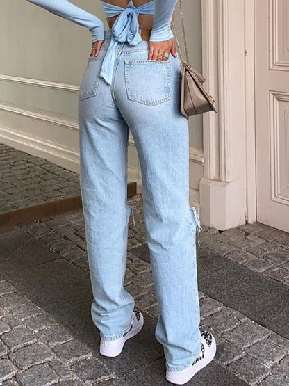 Women's jeans with a loose fit